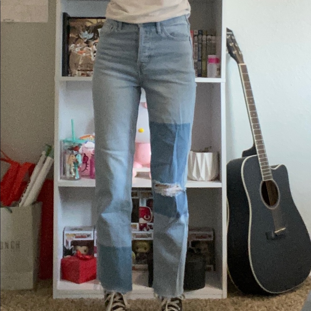 Ultra High-Rise Straight Leg Jeans